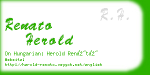 renato herold business card